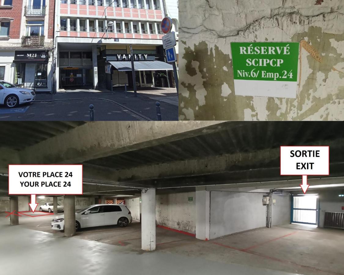 Studio Fonctionnel Au Coeur De Lille Avec Parking Exteriör bild